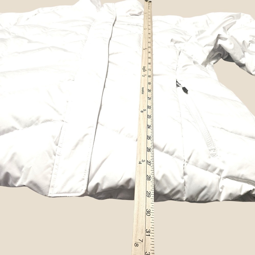 Columbia Lay D Down Jacket Plus Size 2X White Omni-Heat Puffer Ski Coat Faux Fur - Picture 8 of 11